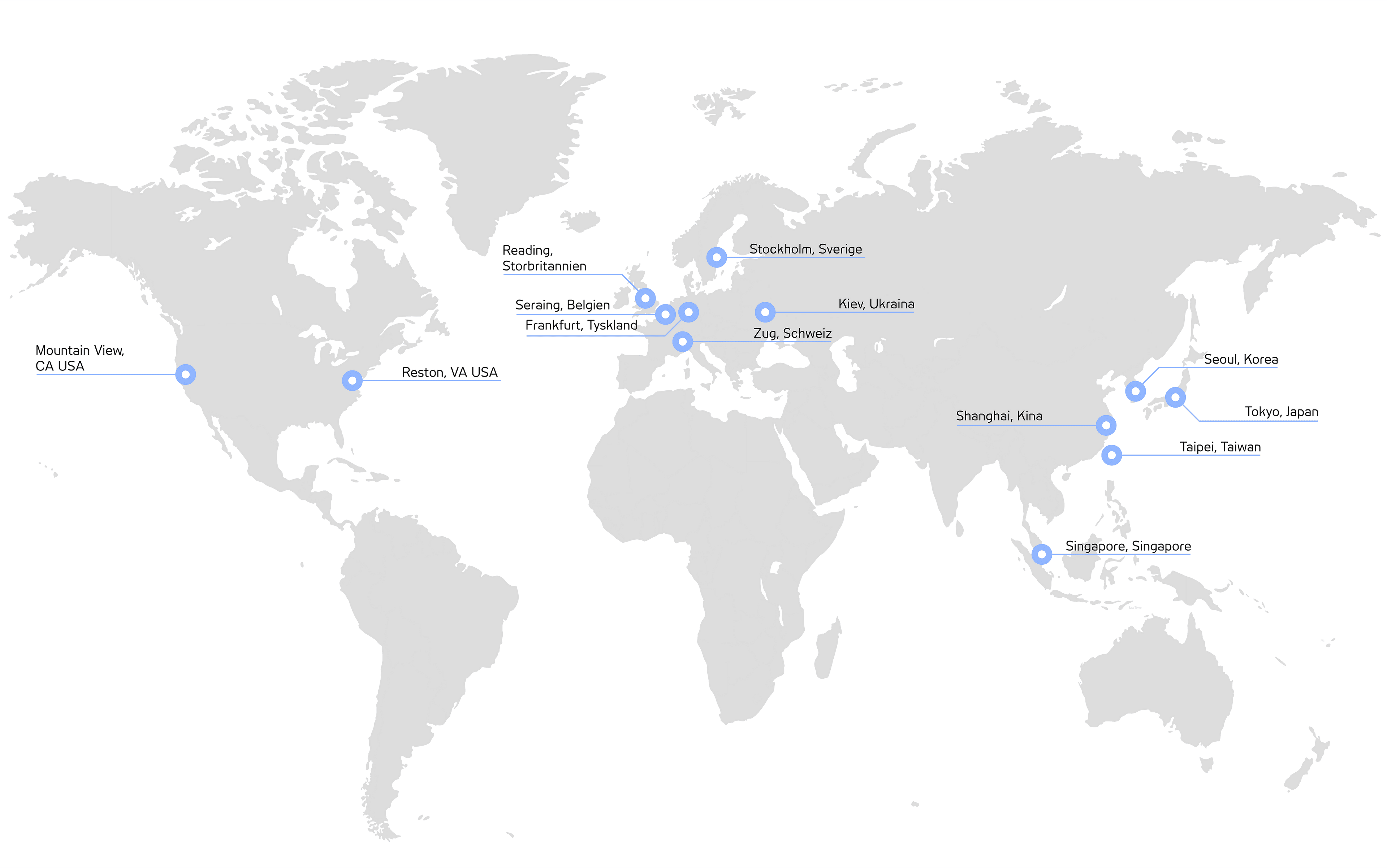 Tobii Global offices map SV